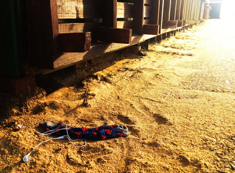 Still Life with Beach Huts